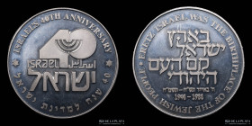 Israel. 1988. Medalla de Plata. 40 Aniversario de la Independencia
