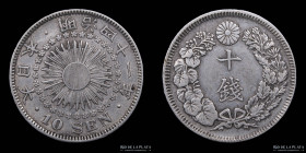 Japon. 10 Sen 1908. KMY29