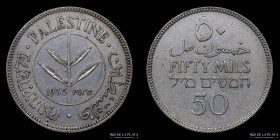Palestina Britanica. 50 Mills 1935. KM6