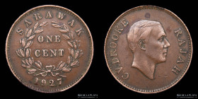 Sarawak. 1 Cent 1927. Brooke Rajah. KM18