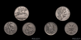Albania. Lote x3. 1926 a 1931. 1/2 y 1 Lek