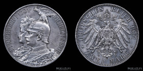 Prusia. Wilhelm II. 2 Mark 1901 A. KM525