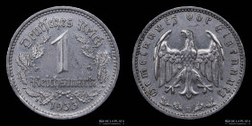 Alemania. 1 Reichsmark 1933 D. KM78