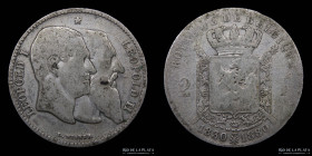Belgica. 2 Francs 1880. KM39