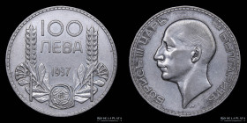 Bulgaria. 100 Leva 1937. Boris III. KM45
