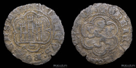 España. Enrique III. Blanca de 2 Coronados 1409-1417. AB600