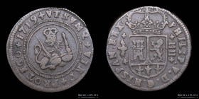 España. Felipe V. 4 Maravedis 1719. Valencia. KM319