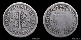 España. Fernando VI. 1/2 Real 1751 M. KM370