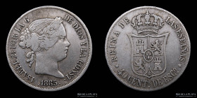 España. Isabel II. 40 Centimos de Escudo 1865. KM628