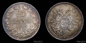 Finlandia. 25 Pennia 1917 S. KM19