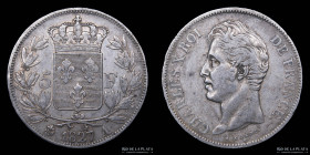 Francia. Charles X. 5 Francs 1827 A. KM311