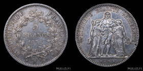 Francia. 5 Francs 1875 A. KM820.1