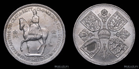 Gran Bretaña. 5 Shillings 1953. KM894