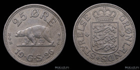 Groenlandia. Christian X. 25 Ore 1926. KM5