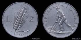 Italia (Republica) 2 Lire 1948. KM88