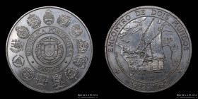 Portugal. 1000 Escudos 1992. Encounter of two Wolrds. KM657