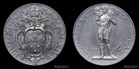 Vaticano. 2 Lire 1935. Pio XI. KM6