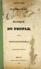 The Establishment of the Banque du Peuple