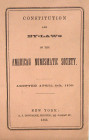 The First American Numismatic Society Publication