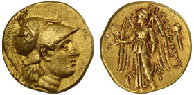 Ch XF 5/5 3/5 | Macedon Alexander the Great gold Stater