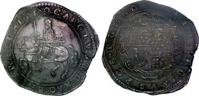 AU50 | Charles I silver Crown Exeter mint legend error