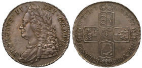 George II 1751 VICESIMO silver Crown