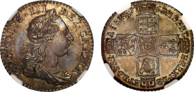 MS62 | George III 1763 silver 'Northumberland' Shilling