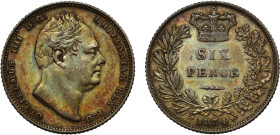 AU53 | William IV 1834 silver Sixpence
