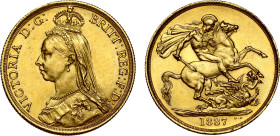 MS62 | Victoria 1887 gold Two Pounds