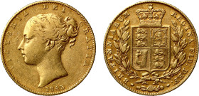 Victoria 1845 gold Sovereign