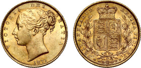MS63 | Victoria 1871 gold Sovereign Die no. 28