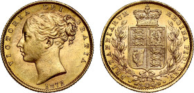 Victoria 1872 gold Sovereign Die no. 108 | UNC DETAILS
