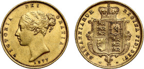 Victoria 1877 gold Half Sovereign Die no. 69