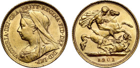 Victoria 1901 gold Half Sovereign