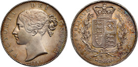 Victoria 1845 silver Crown Cinquefoil stops