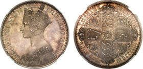 PF61 | Victoria 1853 SEPTIMO 'Gothic type' silver proof Crown