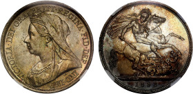 MS65 | Victoria 1893 silver Crown LVI