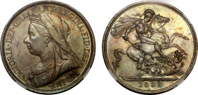 MS63 | Victoria 1893 silver Crown LVI