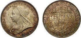 MS64 | Victoria 1893 silver Shilling