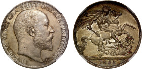 PF65 MATTE | Edward VII 1902 silver matte proof Crown