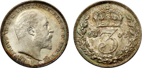 MS65 | Edward VII 1902 silver Maundy Threepence