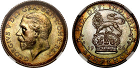MS67 | George V 1926 silver Sixpence