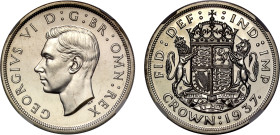 PF63 | George VI 1937 silver proof Crown