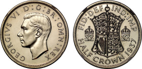 PF66 | George VI 1937 silver proof Halfcrown