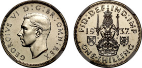PF66 | George VI 1937 silver proof 'Scottish' Shilling