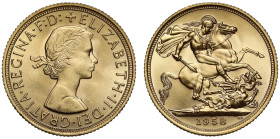 MS65 | Elizabeth II 1958 gold Sovereign