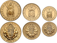 Elizabeth II 1989 3-coin gold proof Set