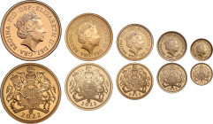 Elizabeth II 2022 Platinum Jubilee gold proof 5-Coin Set
