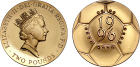 Elizabeth II 1996 gold proof 'UEFA Euro 96' Two Pounds