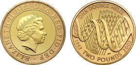 Elizabeth II 2003 gold proof '50th Anniversary of DNA' Two Pounds